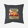 Survivor Red Panda-none removable cover w insert throw pillow-NemiMakeit