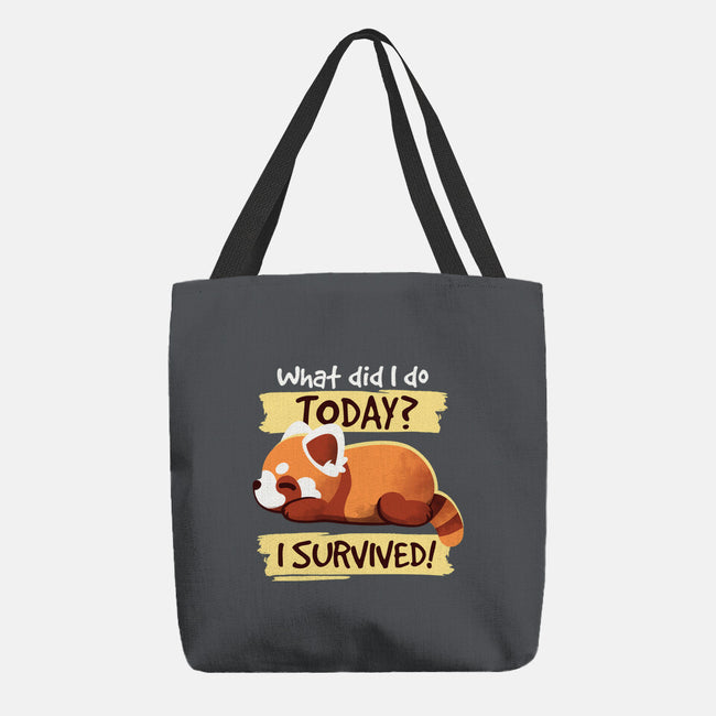 Survivor Red Panda-none basic tote-NemiMakeit