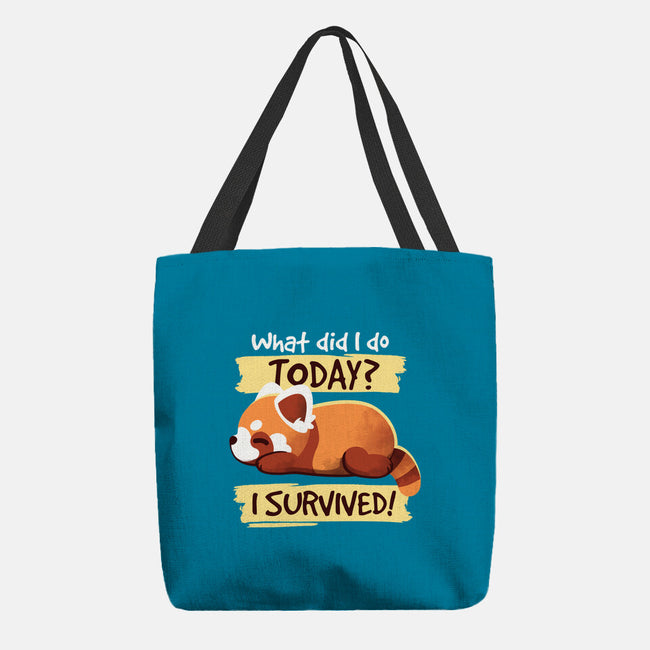 Survivor Red Panda-none basic tote-NemiMakeit