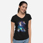 Cosmic Wonderland-womens v-neck tee-dandingeroz