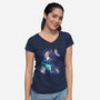 Cosmic Wonderland-womens v-neck tee-dandingeroz