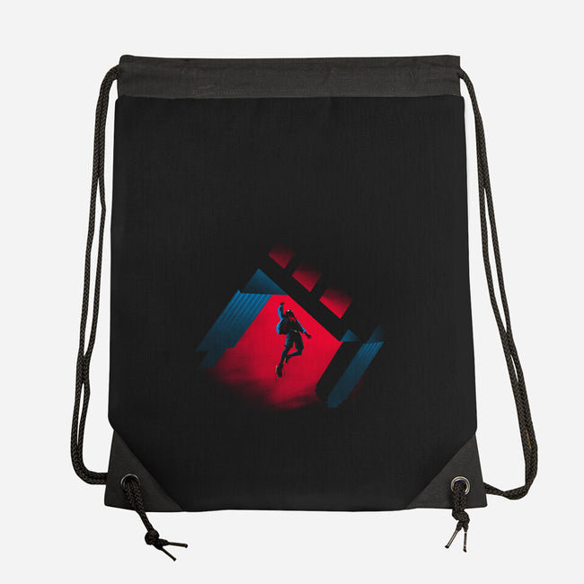 Into The Animatedverse-none drawstring bag-teesgeex