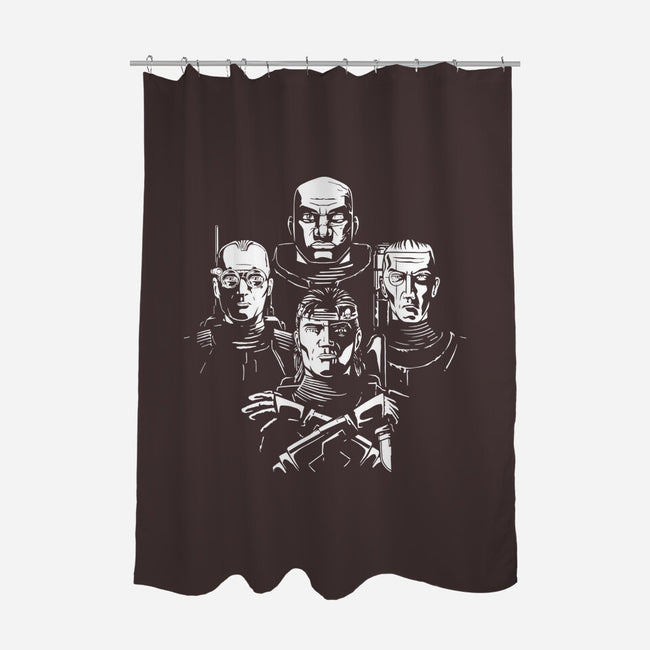 Bad Rhapsody-none polyester shower curtain-demonigote