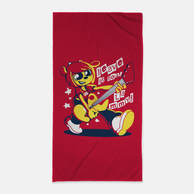 Jammer Guitarist-none beach towel-estudiofitas