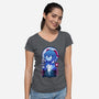 Ganyu-womens v-neck tee-hirolabs