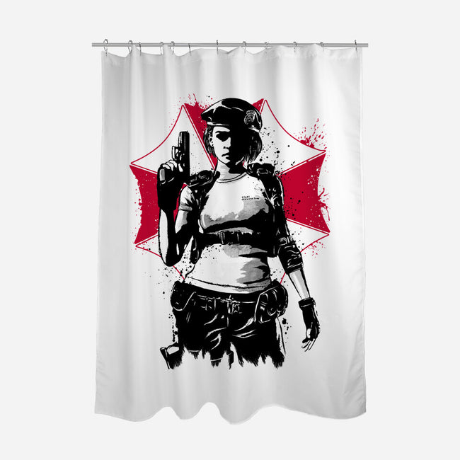 STARS Alpha Team-none polyester shower curtain-DrMonekers