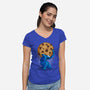 Cookie Atlas-womens v-neck tee-Getsousa!