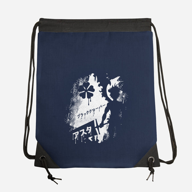 The Clover Knight-none drawstring bag-Logozaste