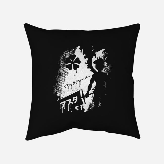 The Clover Knight-none removable cover throw pillow-Logozaste