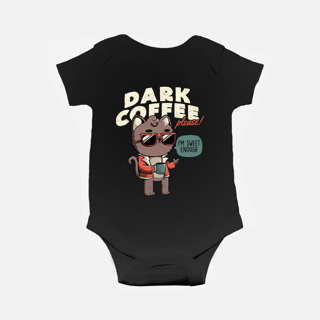 Dark Coffee Please-baby basic onesie-koalastudio