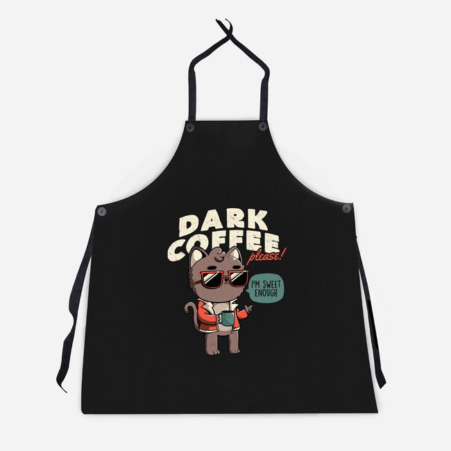 Dark Coffee Please-unisex kitchen apron-koalastudio