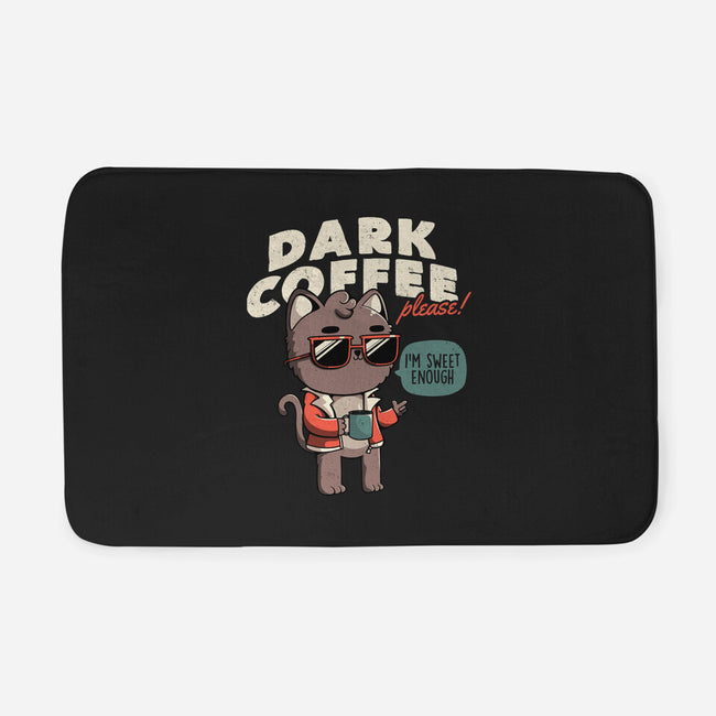 Dark Coffee Please-none memory foam bath mat-koalastudio