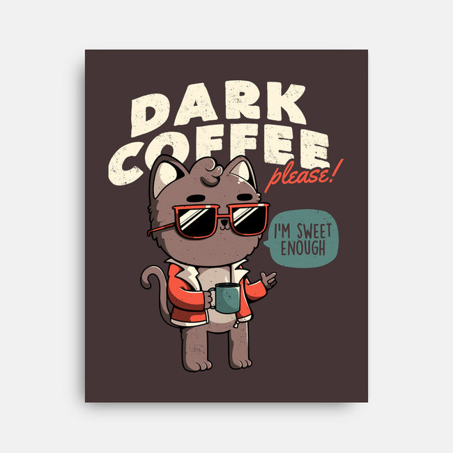 Dark Coffee Please-none stretched canvas-koalastudio