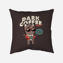Dark Coffee Please-none removable cover w insert throw pillow-koalastudio