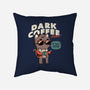 Dark Coffee Please-none removable cover w insert throw pillow-koalastudio