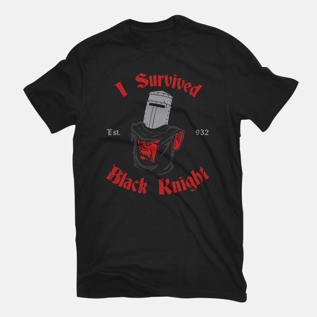 I Survived Black Knight-womens fitted tee-Melonseta