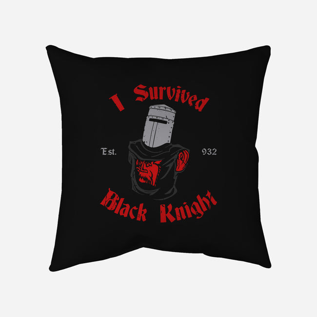 I Survived Black Knight-none removable cover w insert throw pillow-Melonseta
