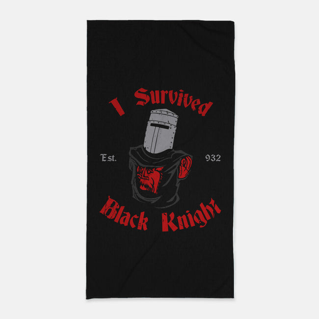 I Survived Black Knight-none beach towel-Melonseta