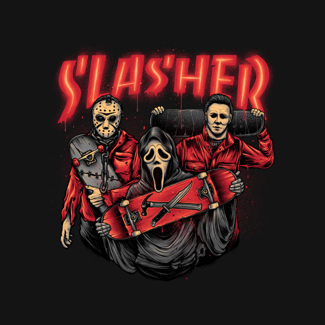 Slasher Club-mens basic tee-glitchygorilla