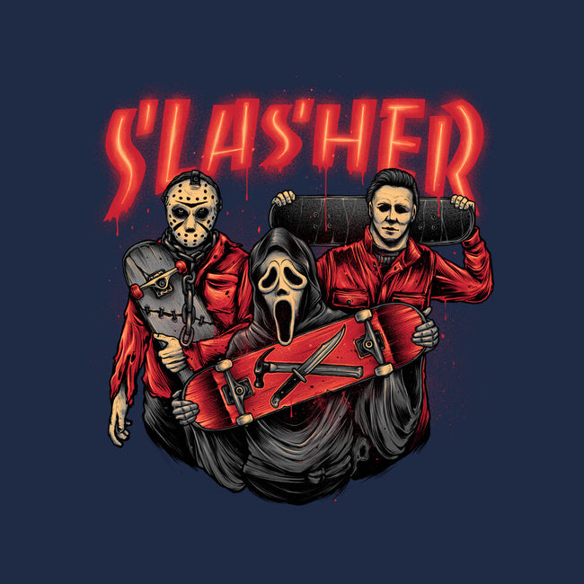 Slasher Club-mens basic tee-glitchygorilla