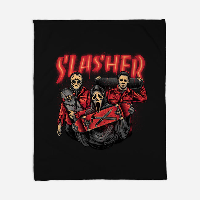 Slasher Club-none fleece blanket-glitchygorilla