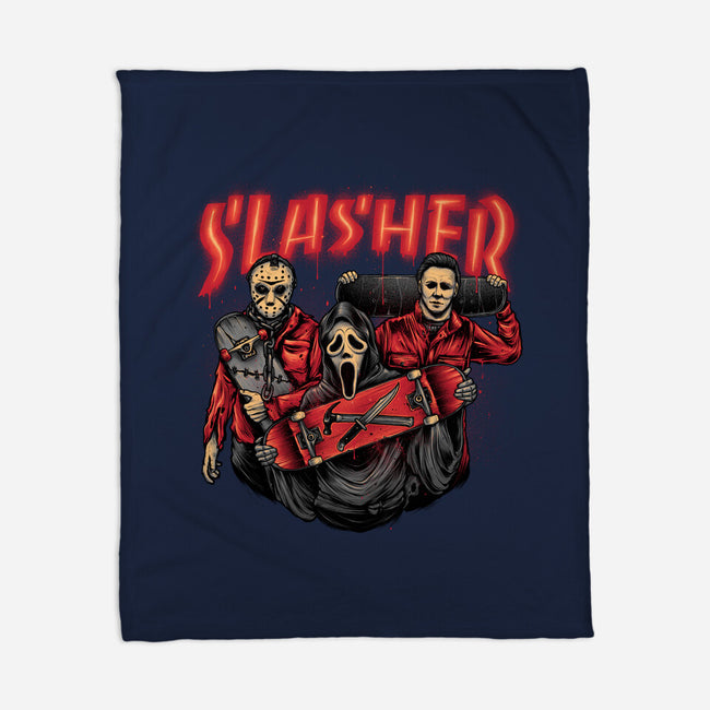 Slasher Club-none fleece blanket-glitchygorilla