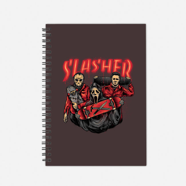 Slasher Club-none dot grid notebook-glitchygorilla