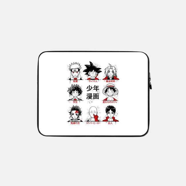 Shonen-none zippered laptop sleeve-ducfrench