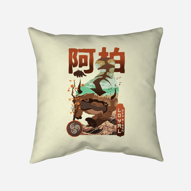 Loyal Bison-none removable cover w insert throw pillow-hirolabs