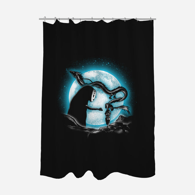 Moonlight Spirit-none polyester shower curtain-fanfreak1