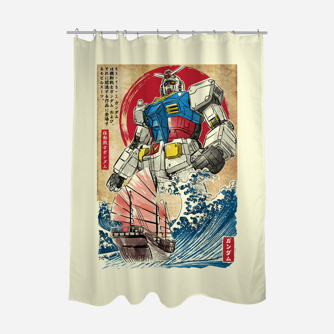 RX-78-2 Gundam In Japan-none polyester shower curtain-DrMonekers
