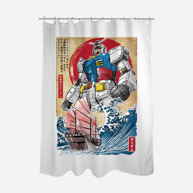 RX-78-2 Gundam In Japan-none polyester shower curtain-DrMonekers