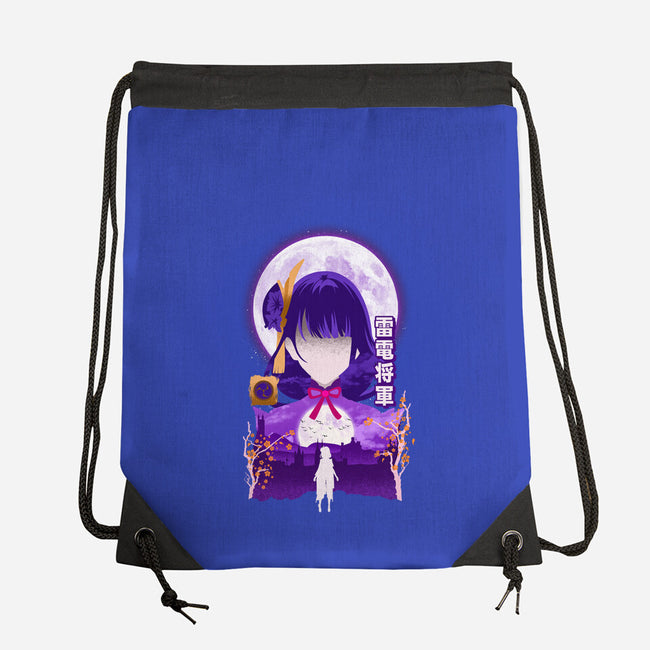 Shogun Raiden-none drawstring bag-hirolabs