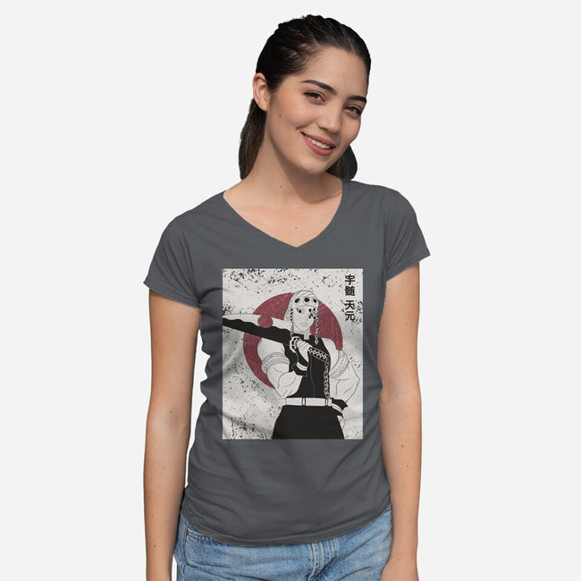 Tengen Hashiro-womens v-neck tee-Kari Sl