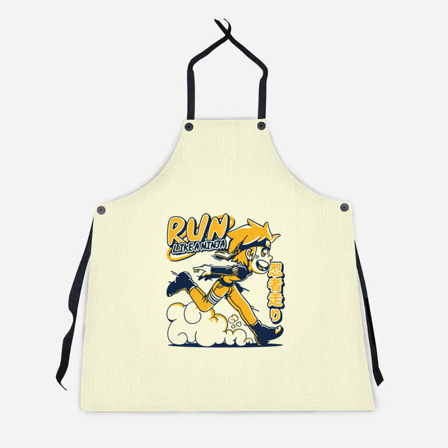 Ninja Run-unisex kitchen apron-estudiofitas