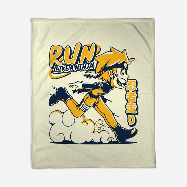 Ninja Run-none fleece blanket-estudiofitas