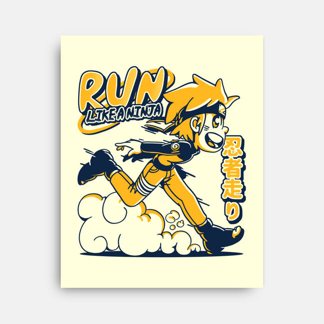Ninja Run-none stretched canvas-estudiofitas
