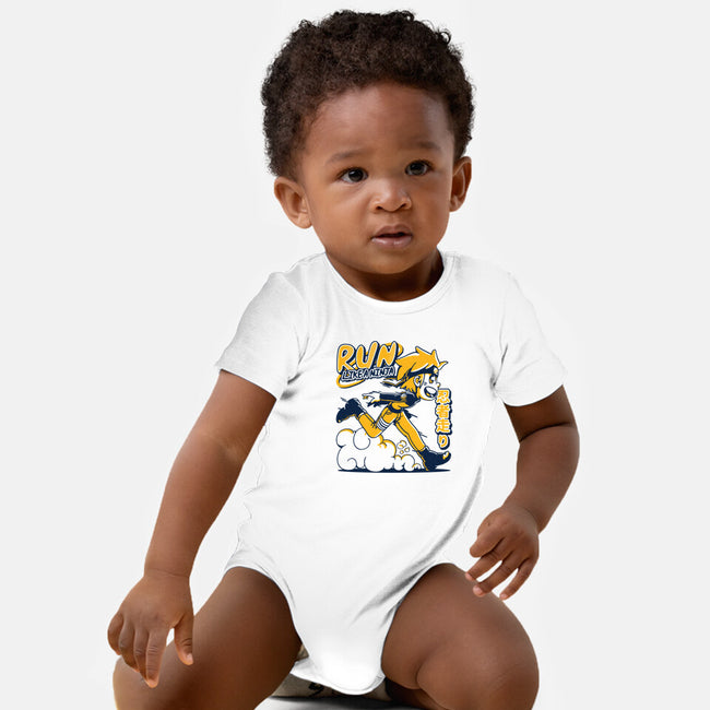 Ninja Run-baby basic onesie-estudiofitas