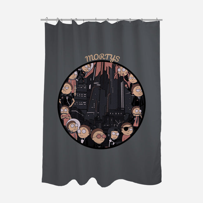 Mortys In Morty Town-none polyester shower curtain-Zody