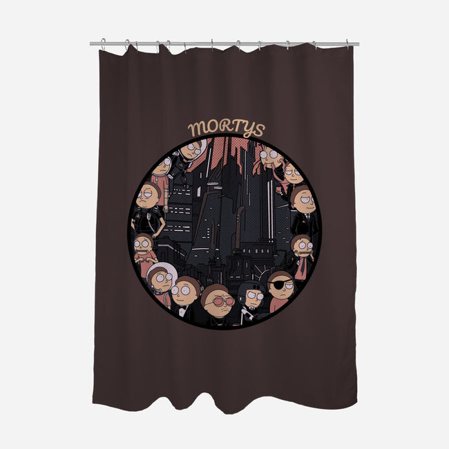 Mortys In Morty Town-none polyester shower curtain-Zody
