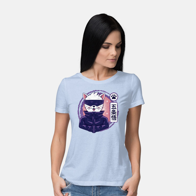 Gojo Cat-womens basic tee-Logozaste