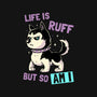 Life Is Ruff-cat basic pet tank-koalastudio