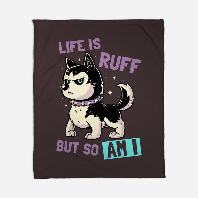 Life Is Ruff-none fleece blanket-koalastudio