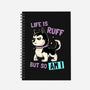 Life Is Ruff-none dot grid notebook-koalastudio