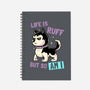 Life Is Ruff-none dot grid notebook-koalastudio