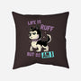 Life Is Ruff-none removable cover w insert throw pillow-koalastudio