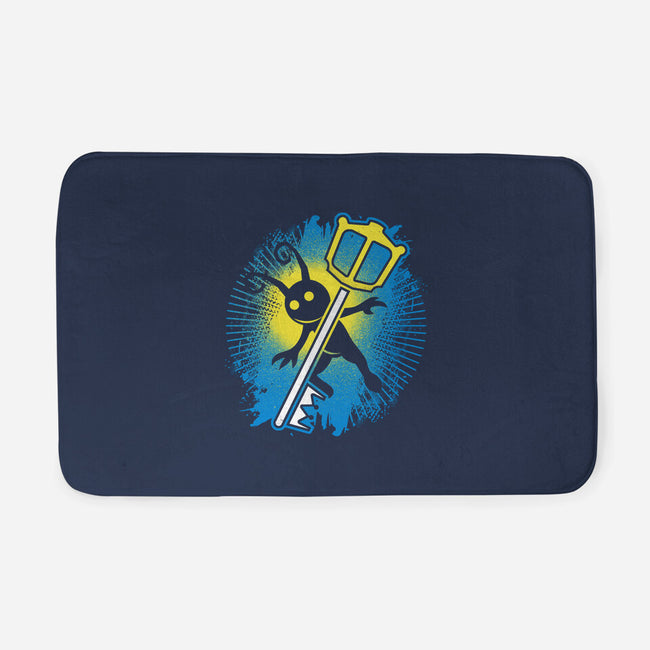 Heartless Vs Keyblade-none memory foam bath mat-Logozaste