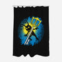 Heartless Vs Keyblade-none polyester shower curtain-Logozaste