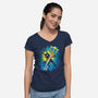Heartless Vs Keyblade-womens v-neck tee-Logozaste