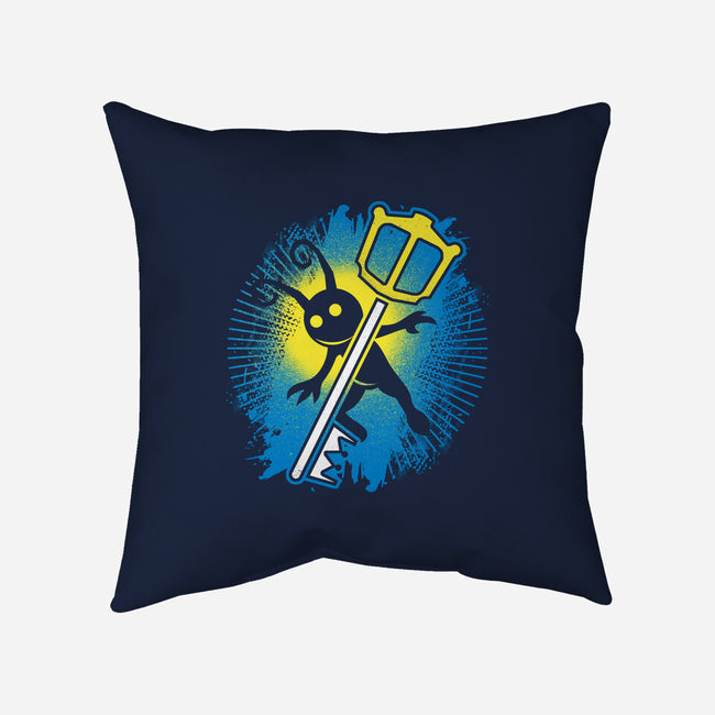 Heartless Vs Keyblade-none removable cover w insert throw pillow-Logozaste